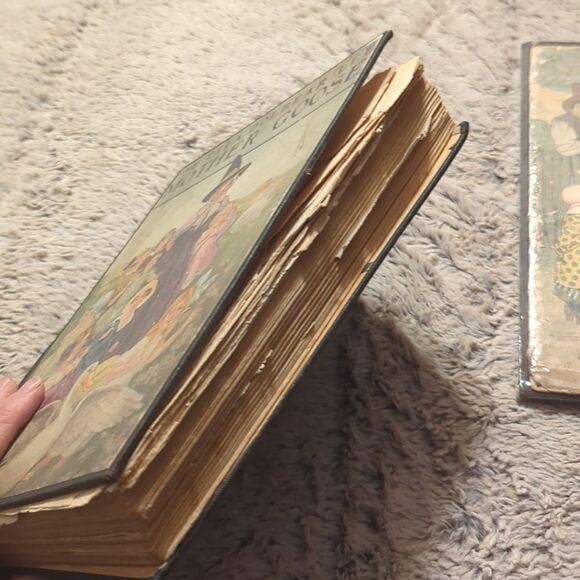 The Ella Dolbear Lee Mother Goose Book & 10" Antique Print Mother Goose - Picture 12 of 14